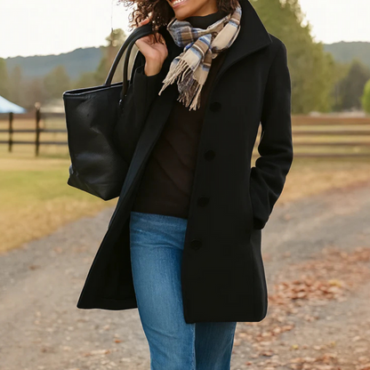 Timeless Button Front Trench Coat