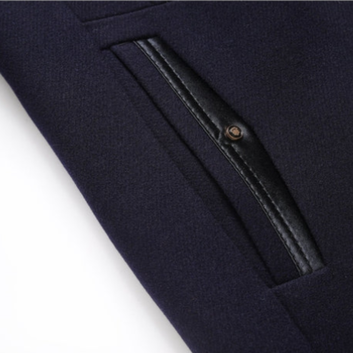 Men's Classic Wool Winter Coat Quilted Lining