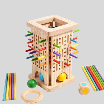 Wooden 3-in-1 Game Stick
