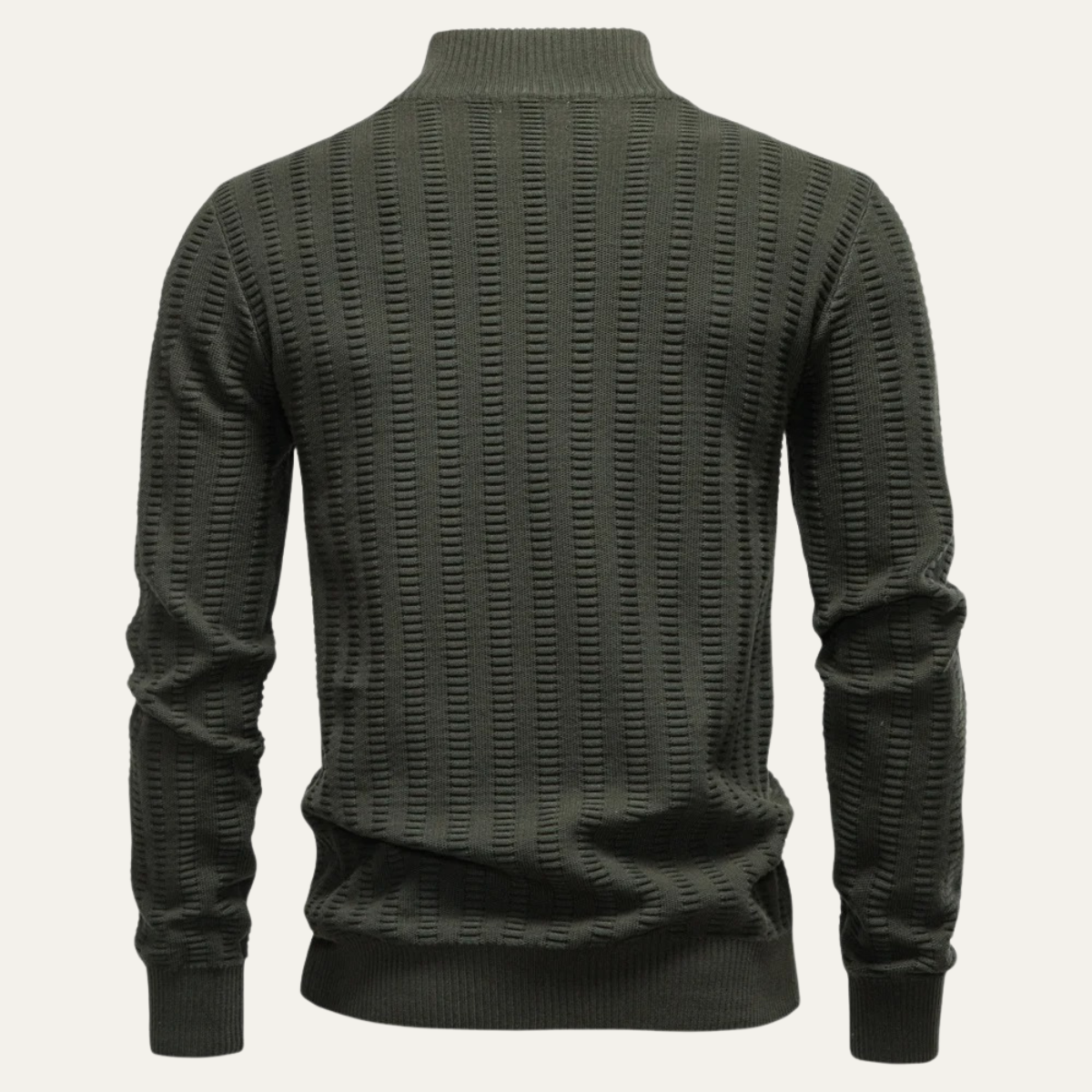 Men's Quarter Zip Winter Sweater