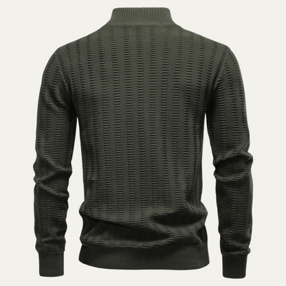 Men's Quarter Zip Winter Sweater