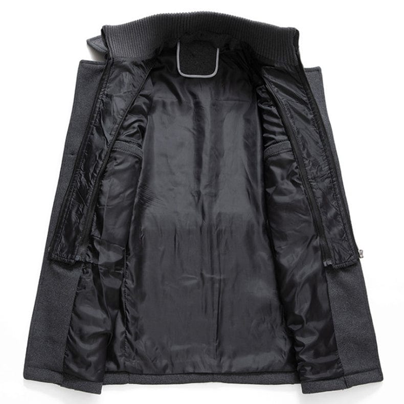 Warm Men's Quilted Parka Coat