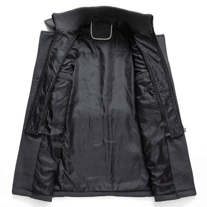 Warm Men's Quilted Parka Coat