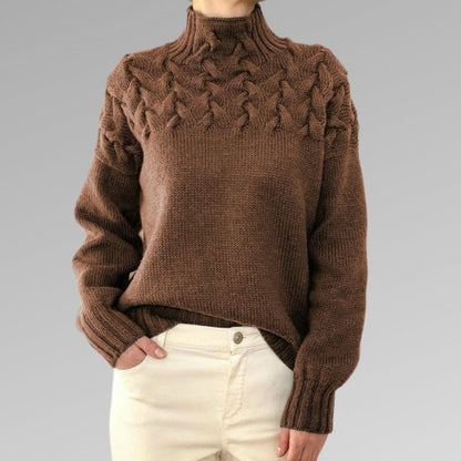 Women's Turtleneck Sweater Soft Warm
