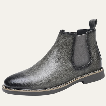 Vernaccia Men's Pointed Toe Ankle Leather Shoes