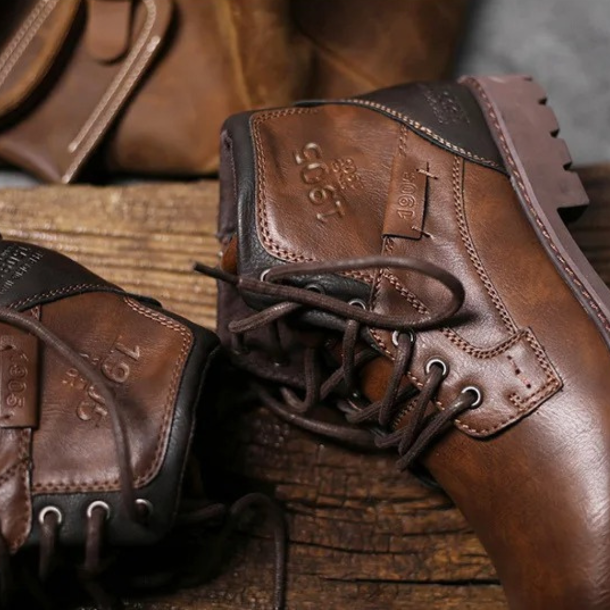 Men's Military Combat Leather Boots
