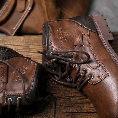 Men's Military Combat Leather Boots