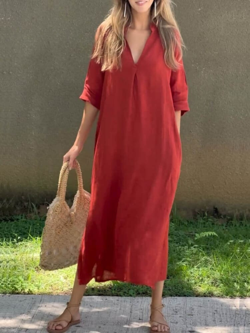 Women's Maxi Dress Elegant Floral Print