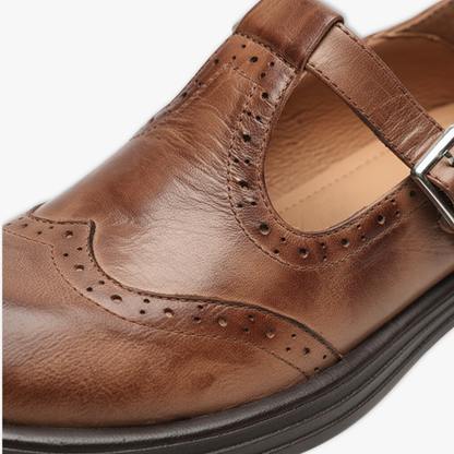 Classic Vintage Lace Up Mary Jane Shoes