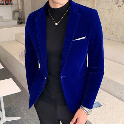 Men's Velvet Blazer