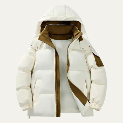 Men's Winter Puffer Snow Jacket Thick Warm Red