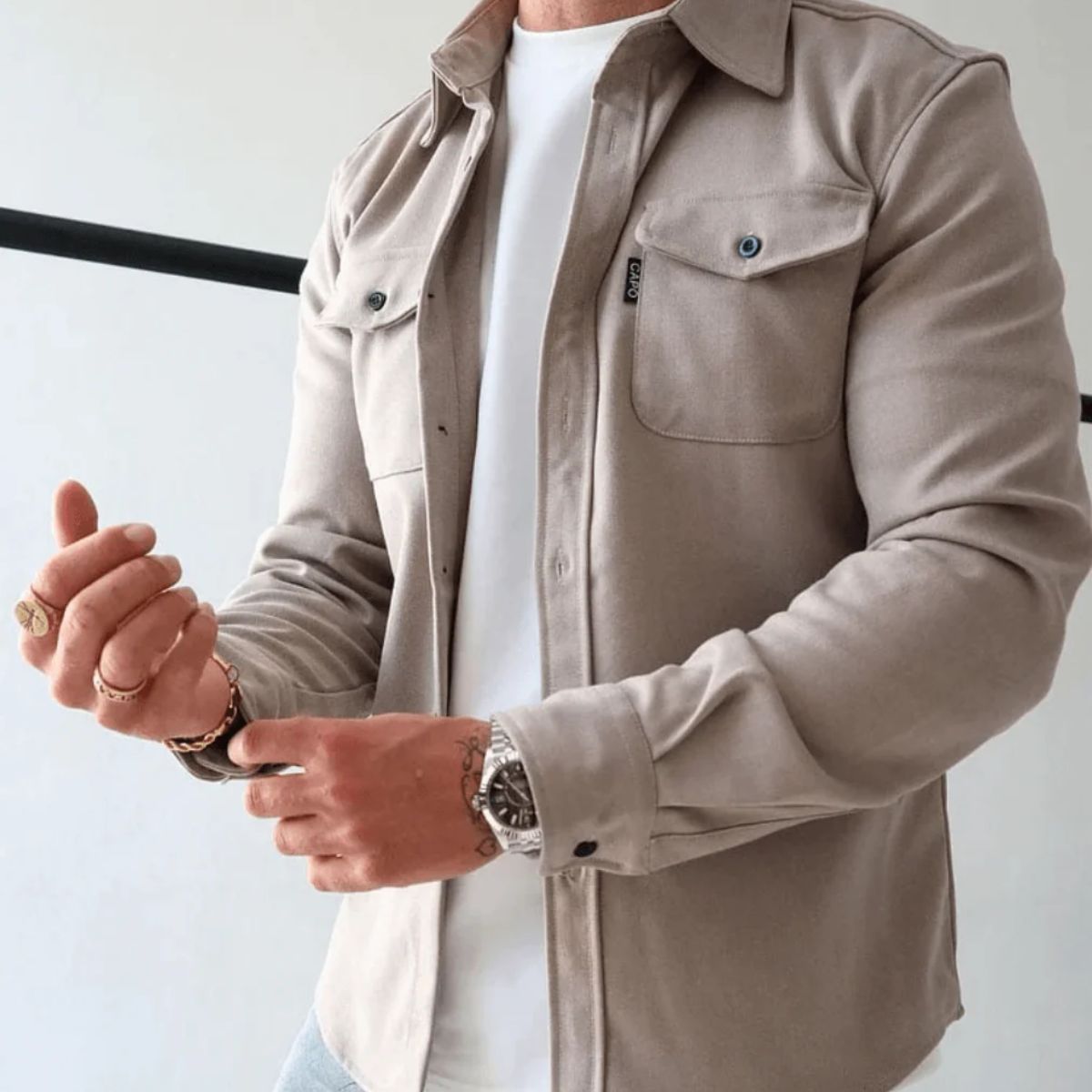 Men's Casual Shirt Jacket