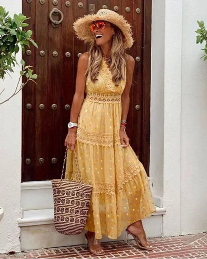 Women's Long Printed Maxi Dress