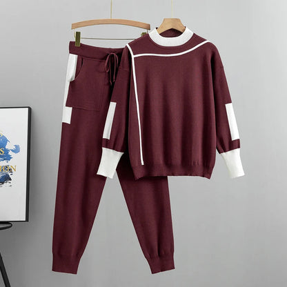 Women's Warm Knitted 2-Piece Set