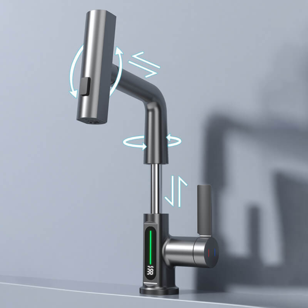 Flexible Led Kitchen Bathroom Faucet