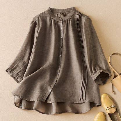 Soft Floral Relaxed Fit Blouse