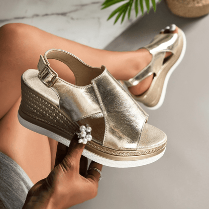 Luxury Women's Glitter Platform Sandals