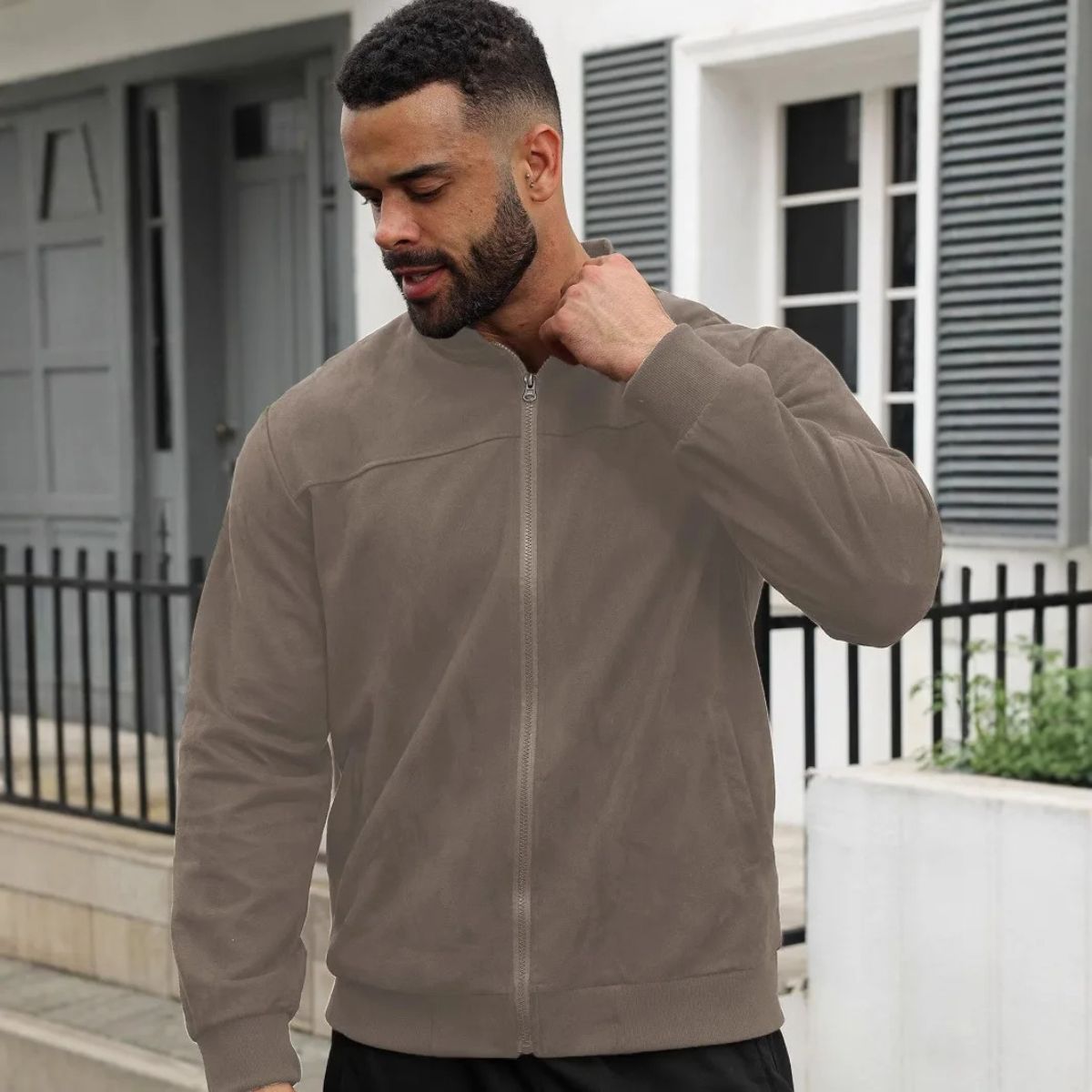 Men's Suede Modern Jacket