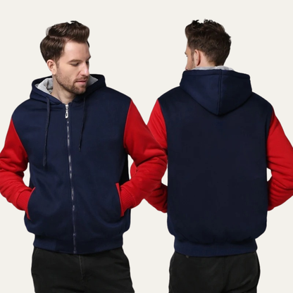 Men's Fleece Zip Up Hoodie Jacket