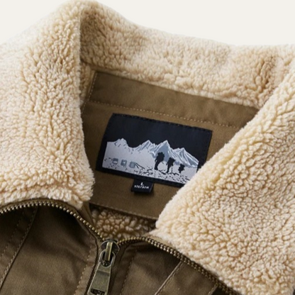 Men's Fleece Bomber Jacket Warm Winter