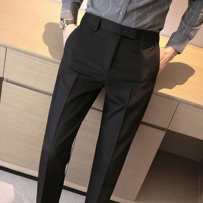 Men's Elegant Business Pants Silicone Coated Black