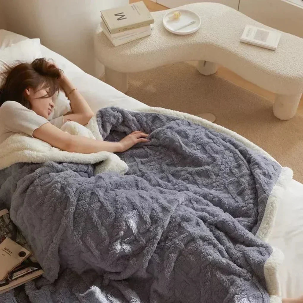 Thick Fleece Winter Blanket