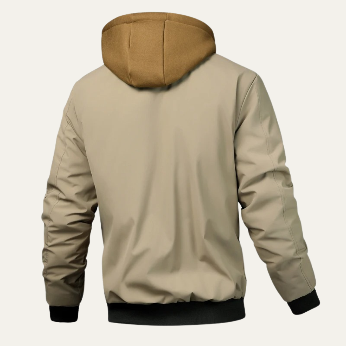 Men's Thick Fleece Bomber Hooded Jacket