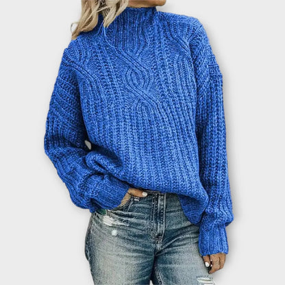Women's High-Neck Sweater Modern Design