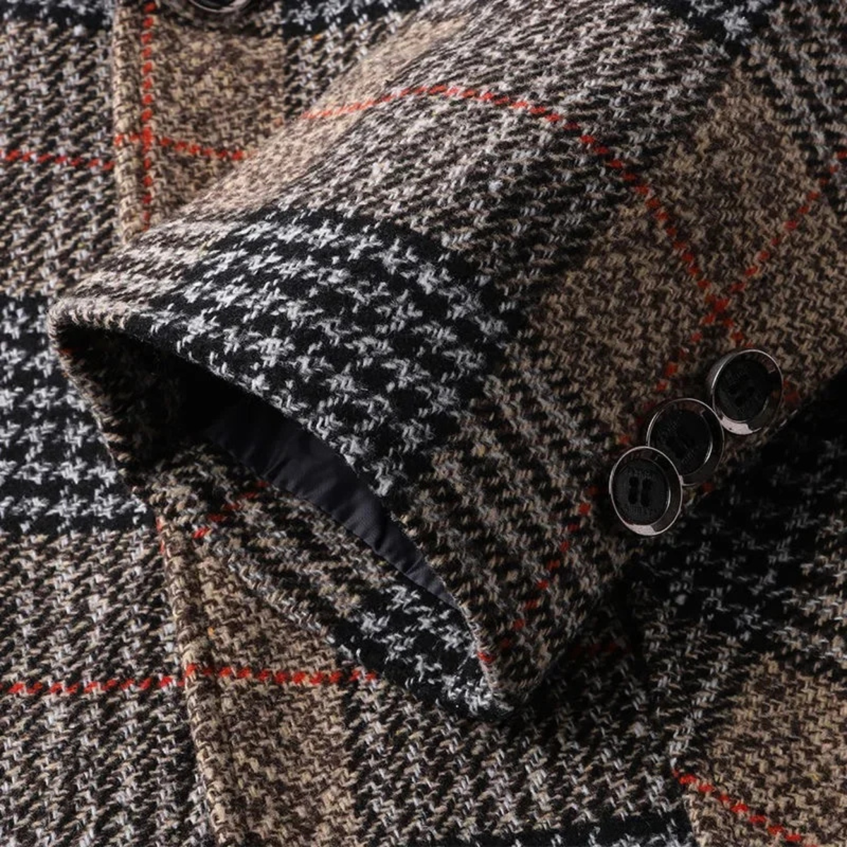 Men's Tweed Blazer Slim Fit Plaid