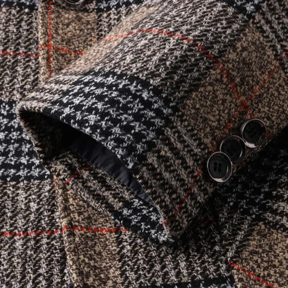 Men's Tweed Blazer Slim Fit Plaid