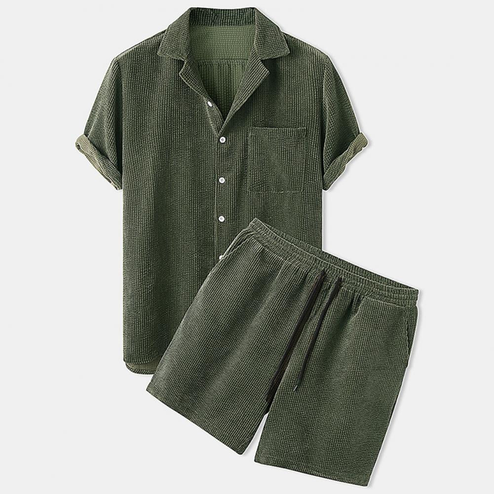 Men's Corduroy Shorts Set
