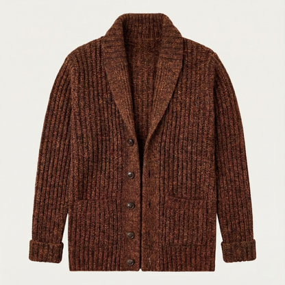 Montpellier Men's Knit Cardigan Shawl Collar Chunky