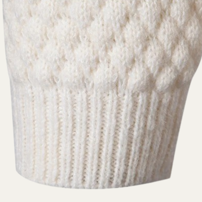 Men's Textured Knitted Turtleneck Sweater