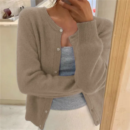 Warm Women's Long Sleeve Winter Cardigan Sweater