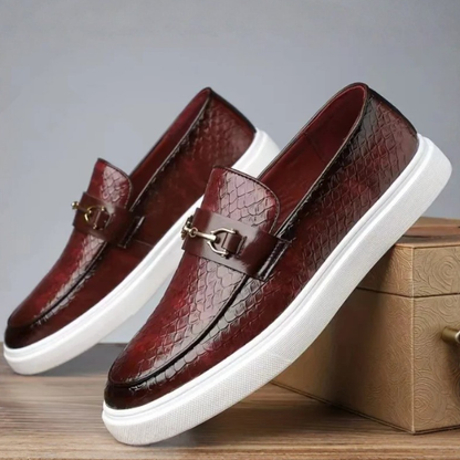 Men's Textured Slip-On Loafers