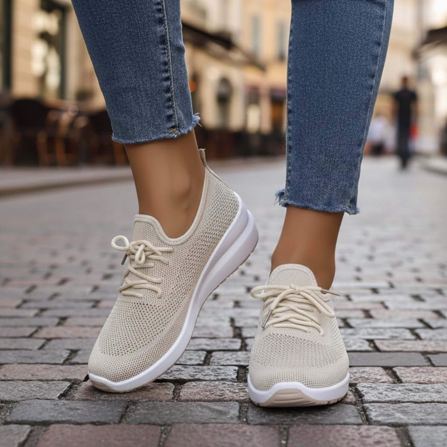 Women's Lightweight Airy Mesh Wedge Sneakers Casual Walking Shoes