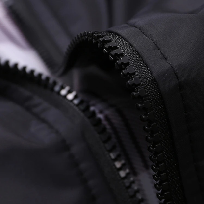 Men's Lightweight Bomber Jacket Stand Collar Black