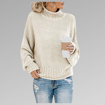 Women's Long Sleeve Knit Sweater Cozy Pullover