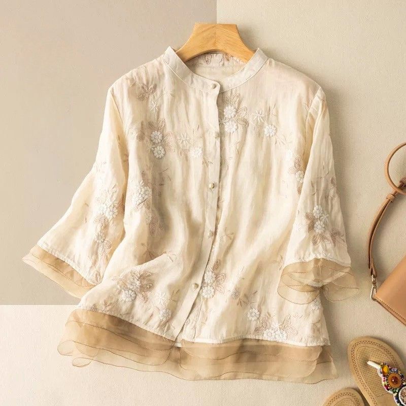 Classic Women's Linen Cotton Top
