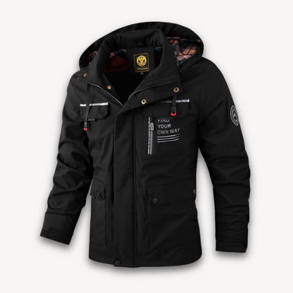 Men's Waterproof Winter Parka Jacket With Hood