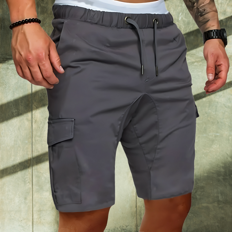 Men's Cargo Shorts Casual Cotton Beige