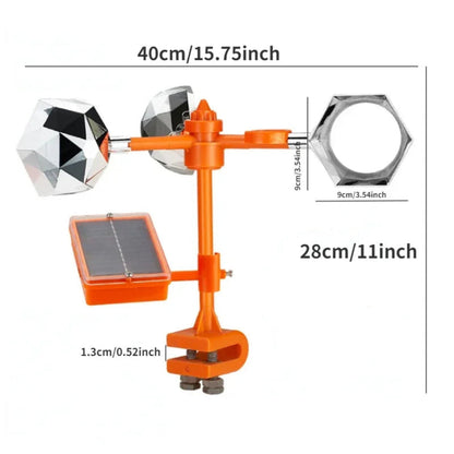 Solar Powered Bird Repeller 360 Degree Reflective
