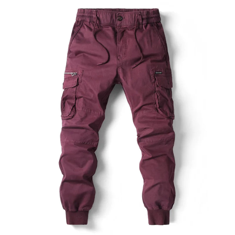 Men's Cargo Jogger Pants Cuffed Hem