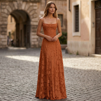 Women’s Maxi Dress Spaghetti Strap A Line Formal Gown