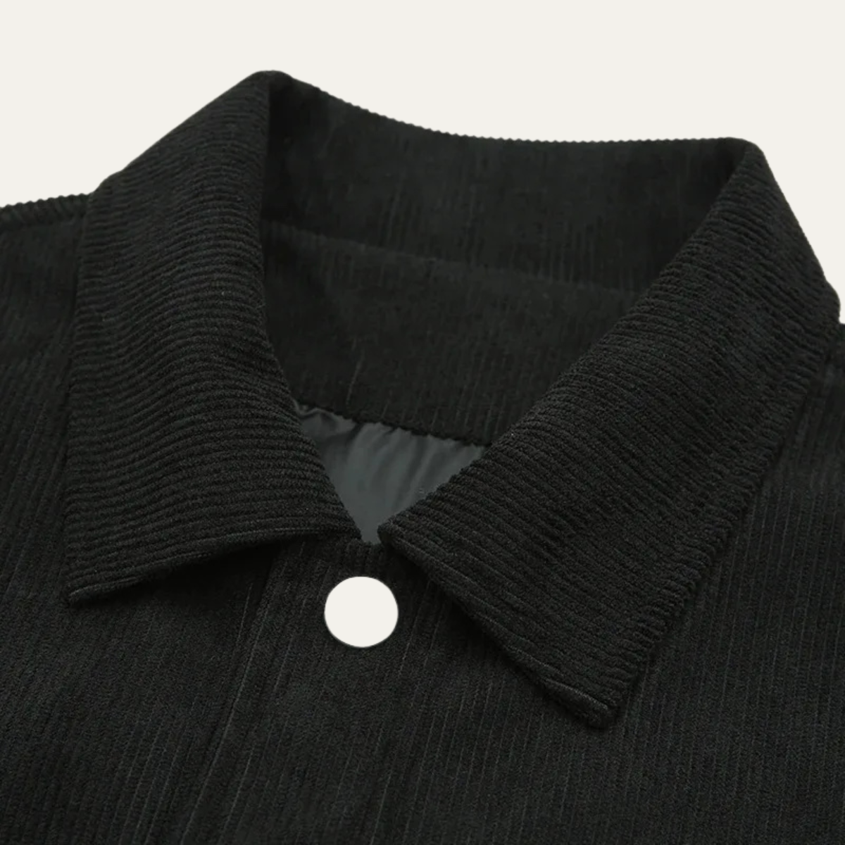 Men's Corduroy Jacket Loose Fit Button Up Coat