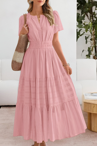 Women's Summer Dress Gathered Waist Detail