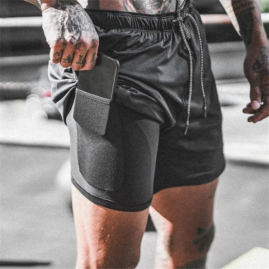 Men's 2-In-1 Sport Shorts Performance Comfort - VibreMode