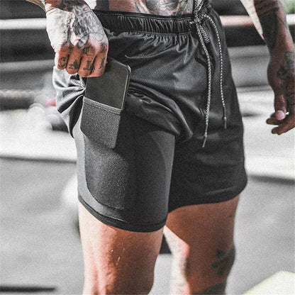 Men's 2-In-1 Sport Shorts Performance Comfort - VibreMode