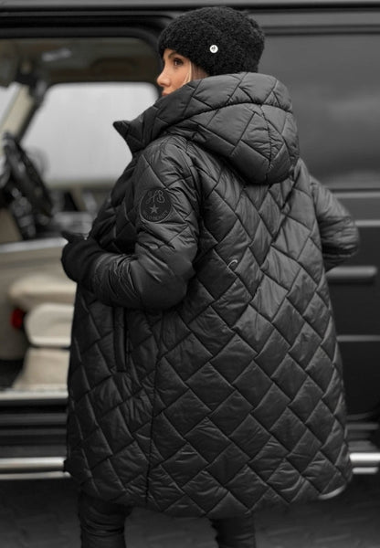 Women's Longline Hooded Puffer Jacket