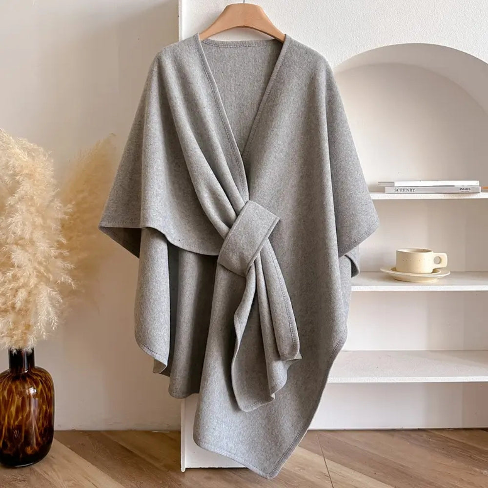 Luxurious Poncho Windproof Shawl Coat Caliboot